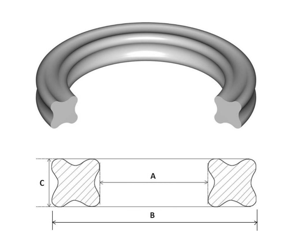 Резиновые кольца Х-образного сечения